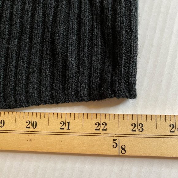Extra Touch Womens Vtg. Black Acrylic Sweater Size 3X Dark Academia Goth Witchy - Picture 9 of 10